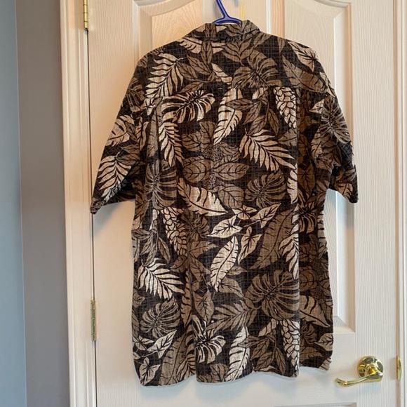 BUY 2 ITEMS GET 1 FREE - Columbia Brown Tropical Short Sleeve Shirt Sz XL - Picture 4 of 5
